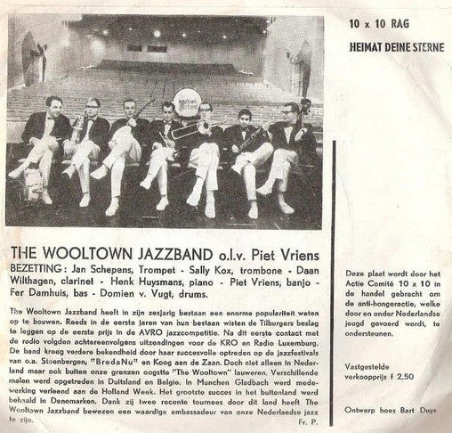 Wooltown Jazz Band - Anti Hongeractie Nederlandse Jeugd 1961-'62 30107 Vinyl Singles Goede Staat