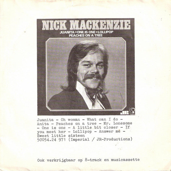 Nick MacKenzie - Hug Me 19026 Vinyl Singles Goede Staat