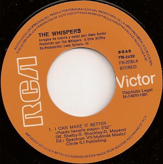 Whispers - I Can Make It Better 32906 Vinyl Singles Goede Staat