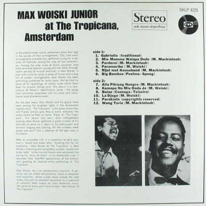 Max Woiski Junior - Max Woiski Junior At The Tropicana, Amsterdam (LP) 48152 Vinyl LP Goede Staat