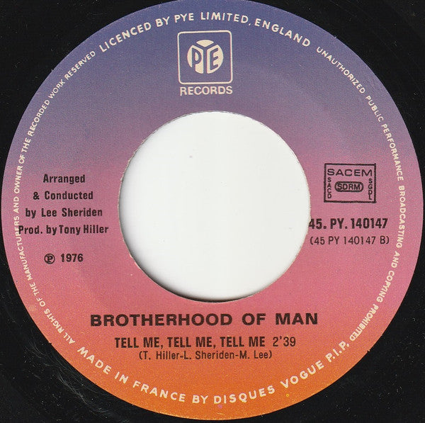 Brotherhood Of Man - New-York City 15177 Vinyl Singles Goede Staat