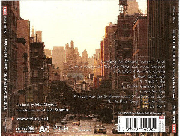 Trijntje Oosterhuis - Sundays In New York (CD) Compact Disc Goede Staat