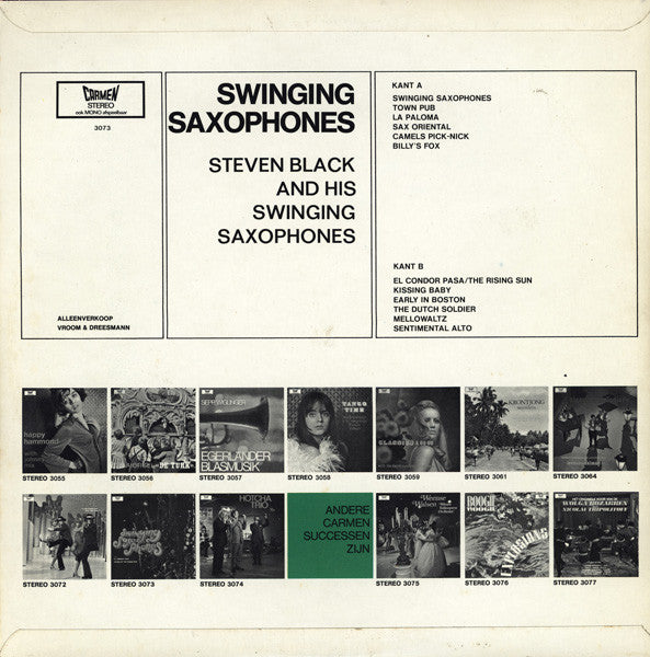 Steven Black and his Swinging Saxophones - Swinging Saxophones (LP) 46972 Vinyl LP Goede Staat