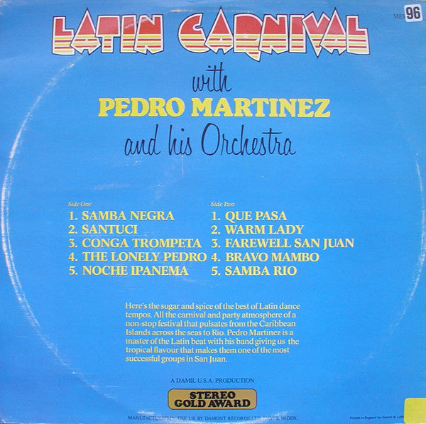 Pedro Martinez, His Orchestra And Chorus - Latin Carnival (LP) 49543 Vinyl LP Goede Staat