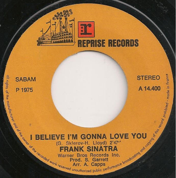 Frank Sinatra - I Believe I'm Gonna Love You 32537 Vinyl Singles Goede Staat