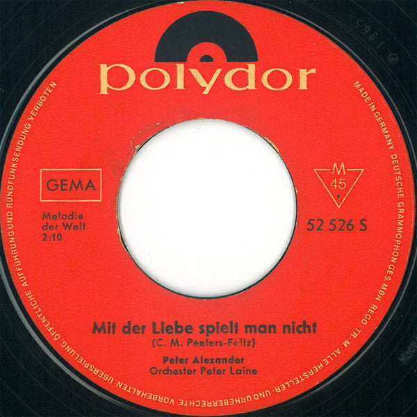 Peter Alexander - Fräulein Wunderbar 11597 30682 Vinyl Singles Goede Staat