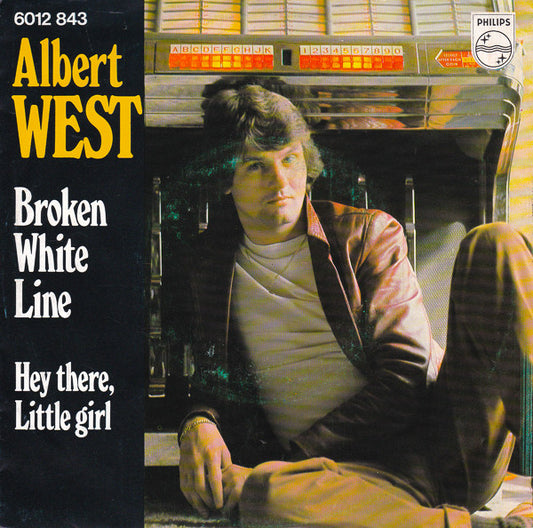 Albert West - Broken White Line 30884 Vinyl Singles Goede Staat