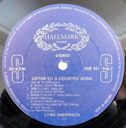 Lynn Anderson - Listen To A Country Song (LP) 42808 Vinyl LP Goede Staat