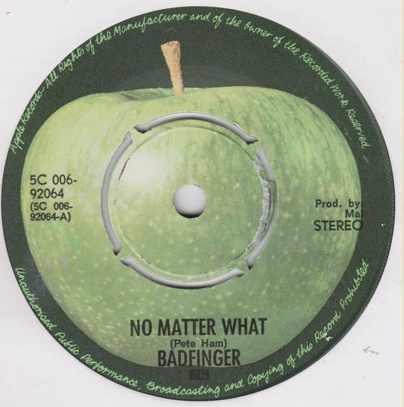 Badfinger - No Matter What 30017 Vinyl Singles Goede Staat