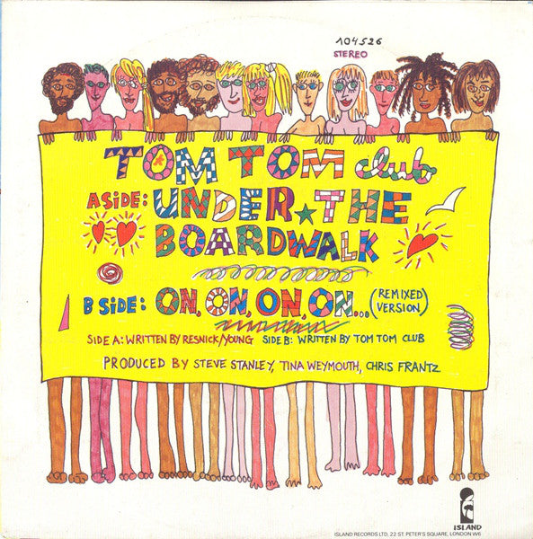 Tom Tom Club - Under The Boardwalk 27055 Vinyl Singles Goede Staat