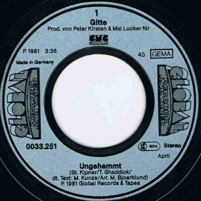 Gitte - Ungehemmt 15891 Vinyl Singles Goede Staat