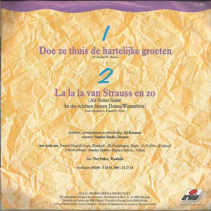 Deurzakkers - Doe Ze Thuis De Hartelijke Groeten 37627 14165 13132 24502 28527 16251 Vinyl Singles Goede Staat