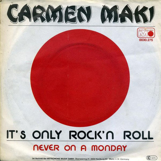 Carmen Maki - It's only rock'n roll 06085 Vinyl Singles Goede Staat