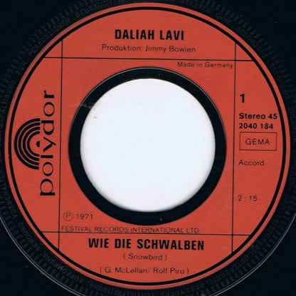 Daliah Lavi - Wie Die Schwalben 18037 Vinyl Singles Goede Staat