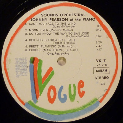 Sounds Orchestral Featuring Johnny Pearson - At The Piano (LP) 46188 Vinyl LP Goede Staat