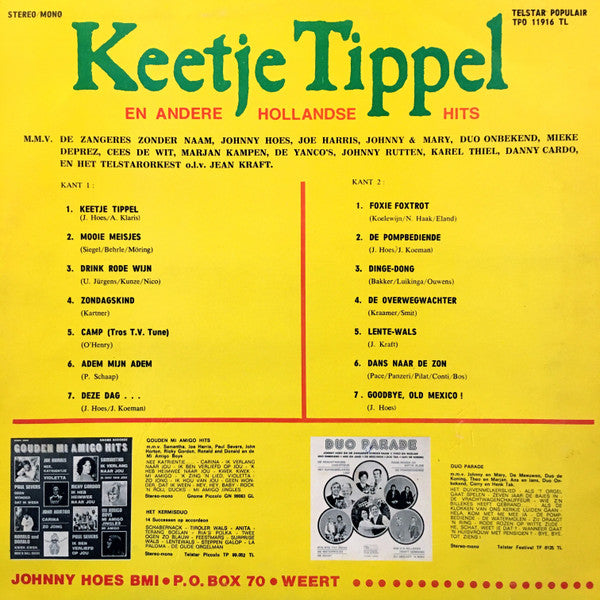 Various - Keetje Tippel En Andere Hollandse Hits (LP) 46409 Vinyl LP Goede Staat