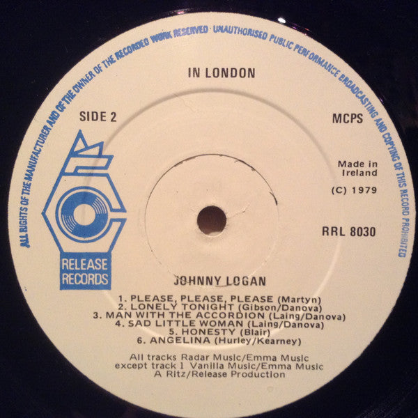 Johnny Logan - In London (LP) 49036 Vinyl LP Goede Staat