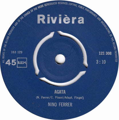 Nino Ferrer - Agata ( Spaans Gezongen ) 29814 34251 Vinyl Singles Goede Staat