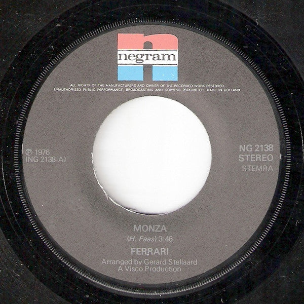 Ferrari - Monza 29707 36010 Vinyl Singles Goede Staat