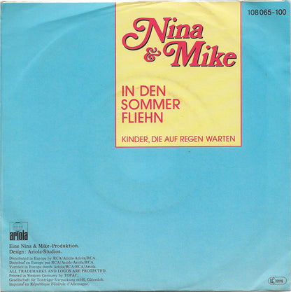 Nina & Mike - In Den Sommer Fliehn 20447 Vinyl Singles Goede Staat