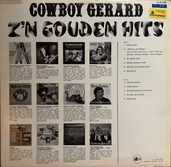 Cowboy Gerard - Z'n Gouden Hits (LP) 48758 Vinyl LP Goede Staat