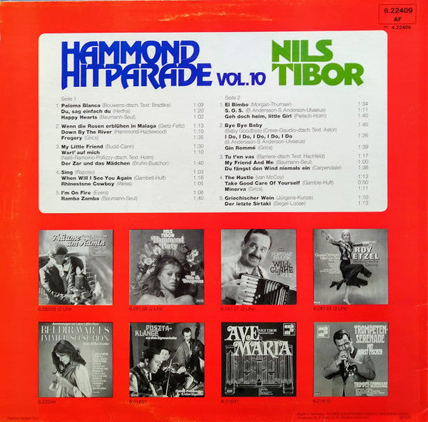 Nils Tibor - Hammond Hit Parade Vol. 10 (LP) 46982 Vinyl LP Goede Staat