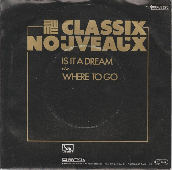 Classix Nouveaux - Is It A Dream 21550 Vinyl Singles Goede Staat