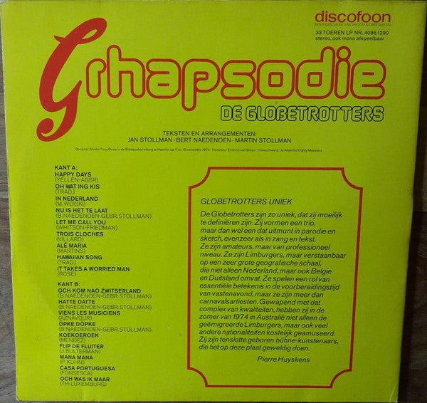 Globetrotters - Grhapsodie (LP) 49221 Vinyl LP Goede Staat