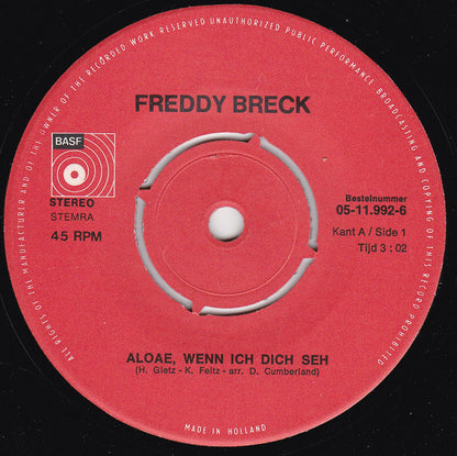 Freddy Breck - Halli-Hallo Vinyl Singles Goede Staat