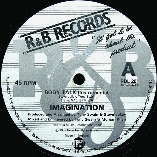 Imagination - Body Talk 23558 Vinyl Singles Goede Staat