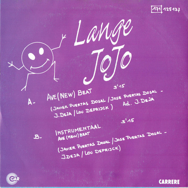 Lange Jojo - Ave (New) Beat 24491 30976 17900 Vinyl Singles Goede Staat