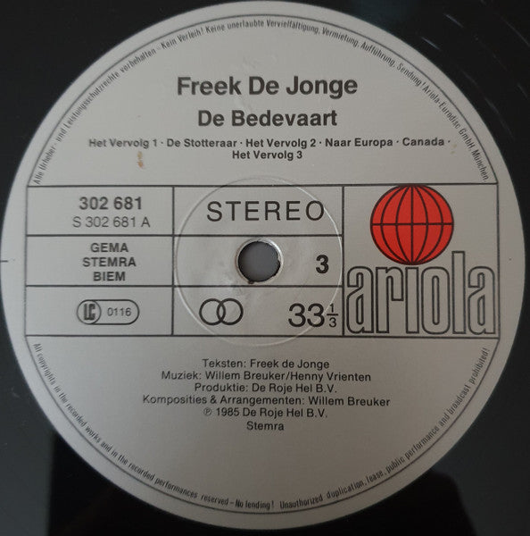 Freek de Jonge - De Bedevaart (LP) 46501 Vinyl LP Goede Staat