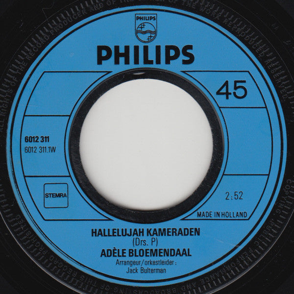 Adèle Bloemendaal - Hallelujah Kameraden Vinyl Singles Goede Staat