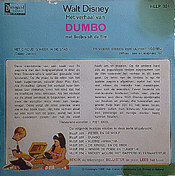 Walt Disney - Het Verhaal Van Dumbo 24724 Vinyl Singles Goede Staat