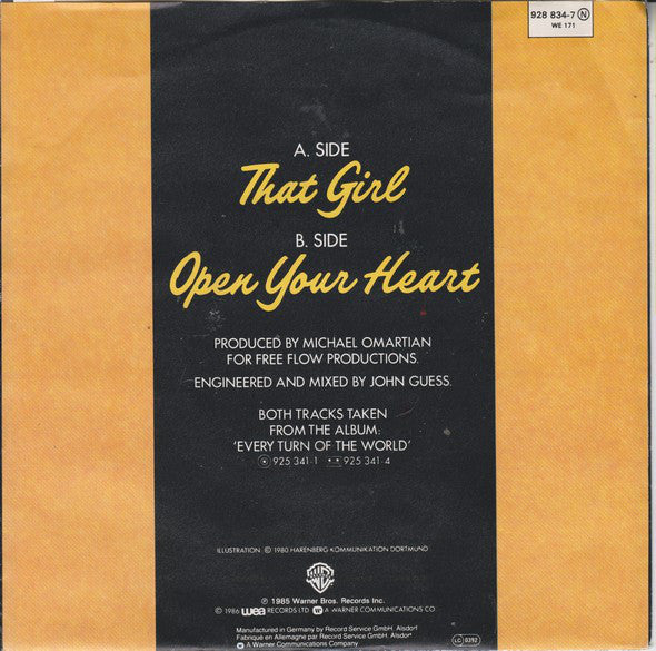 Christopher Cross - That Girl 21985 Vinyl Singles Goede Staat