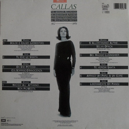 Maria Callas - The Unknown Recordings, 1957-1969 (LP) 42616 Vinyl LP Goede Staat