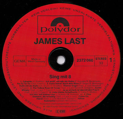 James Last - Sing Mit 8 - ... Und Ab Geht Die Feuerwehr! (LP) 49639 Vinyl LP Goede Staat