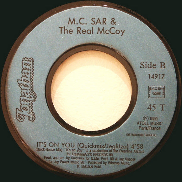 Mc Sar & The McCoy - It's On You 12399 Vinyl Singles Goede Staat