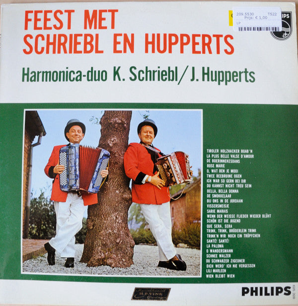 Harmonica-Duo K. Schriebl/J. Hupperts - Feest Met Schriebl En Hupperts (LP) 46984 Vinyl LP Goede Staat