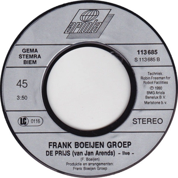 Frank Boeijen Groep - Verjaardagsfeest - Live 33623 Vinyl Singles Goede Staat