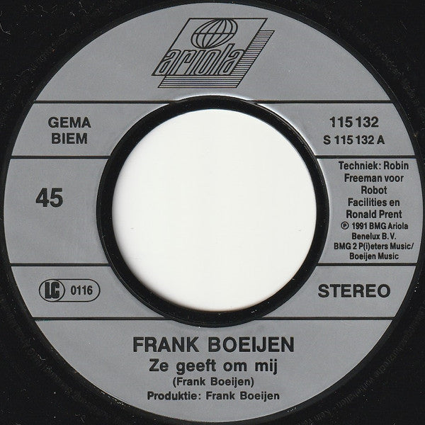 Frank Boeijen - Ze Geeft Om Mij 31468 Vinyl Singles Goede Staat