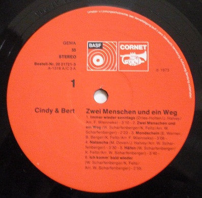 Cindy & Bert - Zwei Menschen Und Ein Weg (LP) 49262 Vinyl LP Goede Staat