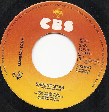 Manhattans - Shining Star 14581 Vinyl Singles Goede Staat