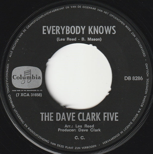 Dave Clark Five - Everybody Knows 34102 Vinyl Singles Goede Staat