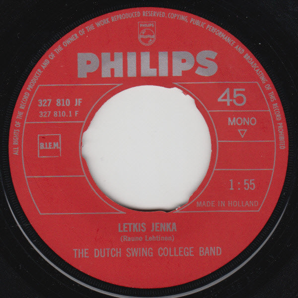 Dutch Swing College Band - Letkis Jenka 26322 Vinyl Singles Hoes: Generic