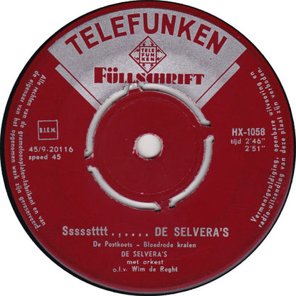 Selvera's - Attentie De Selvera's (EP) Vinyl Singles EP Hoes: Generic