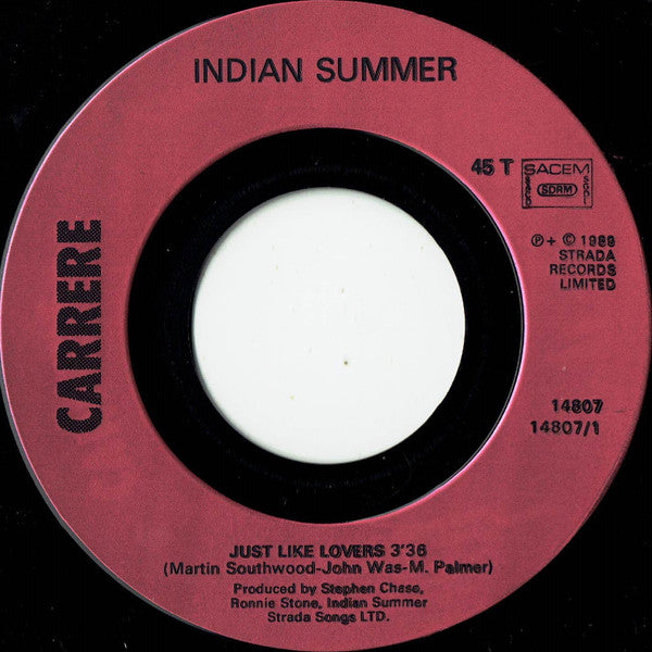 Indian Summer - Just Like Lovers album cover More images 15909 Vinyl Singles Goede Staat