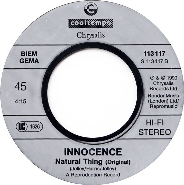 Innocence - Natural Thing 13991 Vinyl Singles Goede Staat