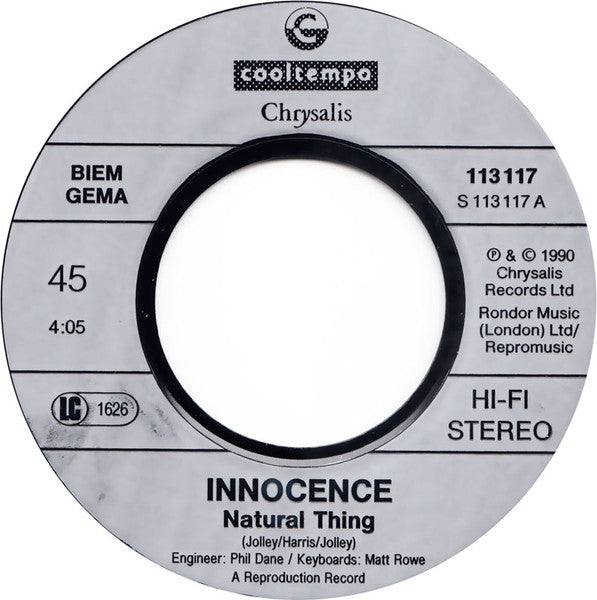 Innocence - Natural Thing 13991 Vinyl Singles Goede Staat