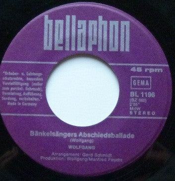 Wolfgang - Ich Bin John 16093 Vinyl Singles Goede Staat